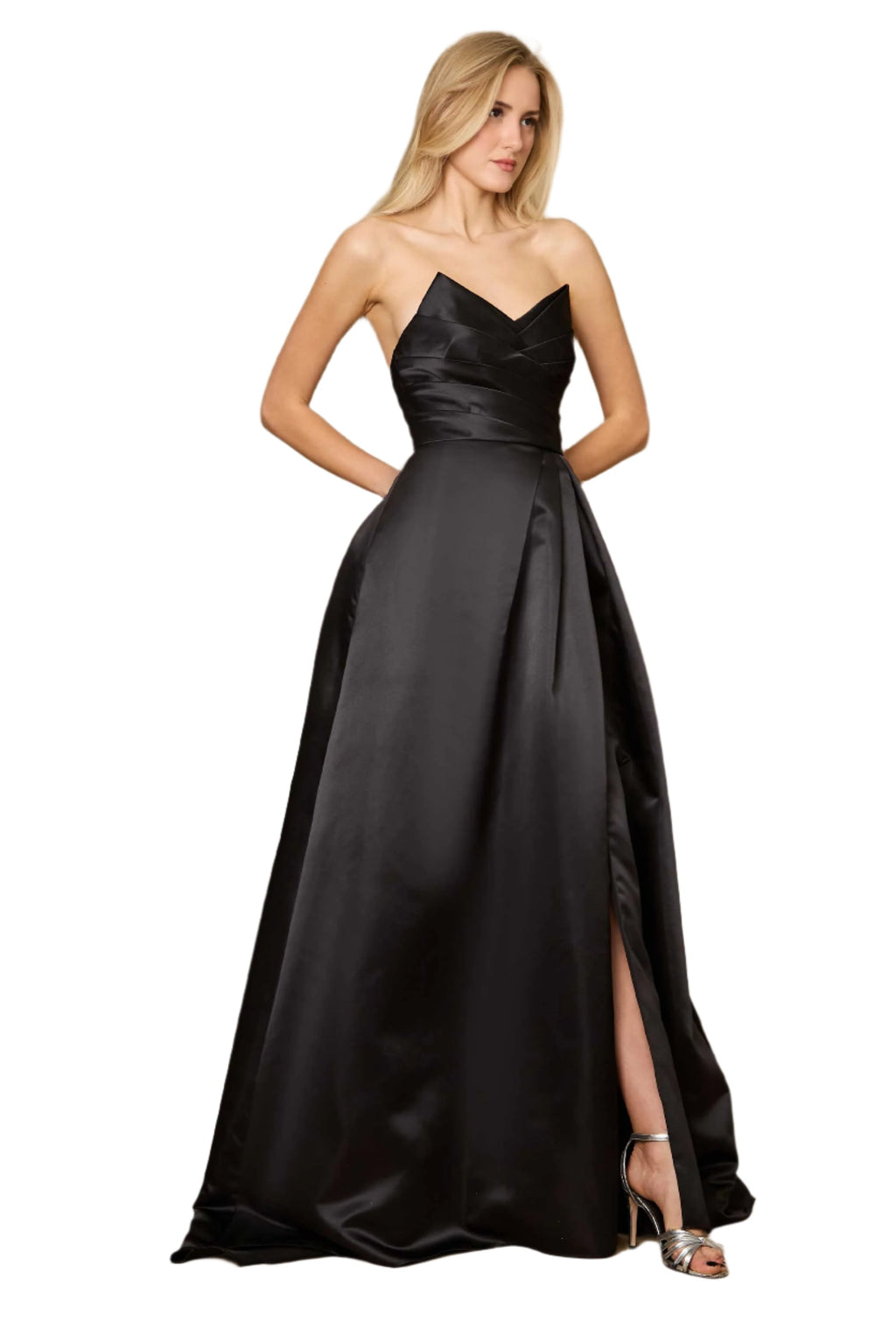 Dylan and Davids Full-Length Black Formal Ball Gown Party Dress